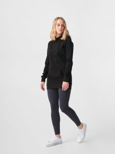 Women's long pullover hoody