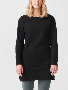 Fleece crewneck dress