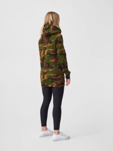 Chandail molletonné long pour femme Camo